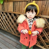 女宝宝秋装外套0-1-2-3-4岁小女孩童装秋冬季女童中长款毛领大衣
