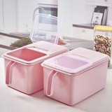 12斤装小号米桶 塑料储米箱 米缸厨房储面箱带盖塑料防虫面粉桶