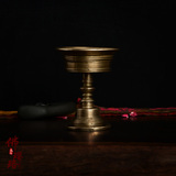 〓紫金利玛铜老油灯〓西藏佛教密宗藏传佛前供奉老酥油灯供灯K-18