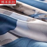 博洋家纺 床上用品 100%天丝活性印花床单四件套-麓蓝盈枝 新品