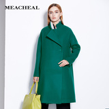 MEACHEAL米茜尔 时尚简约羊毛大衣外套 专柜正品2015秋季新款女装