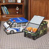 牛津布创意儿童玩具储物凳收纳凳 卡通收纳凳换鞋凳小汽车收纳箱