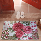 特价日式韩式 英伦玫瑰田园 客厅地毯卫浴阳台厨房地垫门垫可机洗