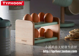 【现货】英国 TYPHOON 复古系列木制鸡蛋收纳盒搁置架 厨房置物架