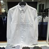 ZIOZIA 韩国专柜代购 16春款男士白色波点棉质长袖衬衫CBW1WD1102