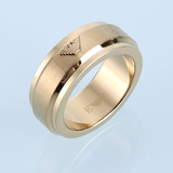 阿玛尼戒指专柜正品欧美大牌香港代购情侣对戒男女款时尚指环钛钢