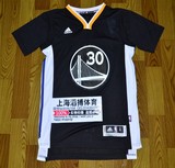 滔搏正品 球迷版球衣 NBA篮球服 勇士队30号 库里球衣 黑色 短袖