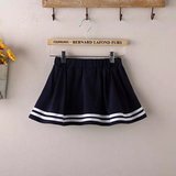 少女夏装新款裤裙韩版女装学院风短裙日系百搭半身裙海军水手裙裤