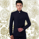 男士薄款立领中山装韩版修身时尚休闲中国风青年学生装小西装外套