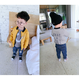 男童太空棉外套2016秋装儿童休闲外套宝宝2-3-4岁5韩版空气层夹克