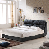 现代储物布床1.5/1.8米双人婚床可拆洗布艺床小户型高箱软床现货