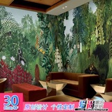 3D立体卡通动物森林树林墙纸定制壁画包厢客厅酒店儿童房主题壁纸
