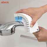 日本AISEN 浴室软毛清洁刷 可弯曲水龙头墙角除污刷子浴缸刷 包邮