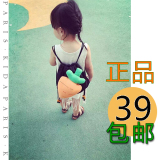 韩国胡萝卜包包水果立体书包 原版 可爱胡萝卜帆布儿童双肩背包