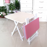 小户型折叠餐桌正方形 简易折叠桌摆摊 家用吃饭桌子折叠方桌便携