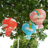 幼儿园装饰布置用品学校教室内吊顶吊饰件 卡通纸热气球灯笼挂饰