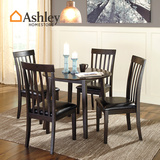 Ashley爱室丽家居 美式现代小户型餐厅折叠餐桌软垫餐椅组合 D310