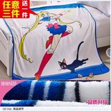 动漫日本美少女战士20周年月野兔水兵月露娜空调毯夏凉被床单毛毯
