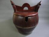 老茶壶桶老木桶茶艺茶道民国工艺老上海古玩怀旧老物件收藏