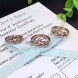 正品18k金钻石皇冠戒指一款三戴包邮送证书