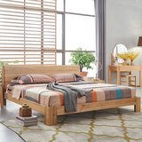 诺唯家具全实木床北欧双人床1.8米水曲柳床现代简约高箱储物床Y08