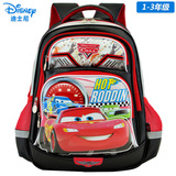 迪士尼小学生书包男生1-3年级卡通汽车背包男童双肩包儿童一年级