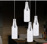 新款啤酒瓶LED餐吊灯客房灯餐厅灯过道灯亚克力LED灯个性特别