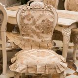 三南欧式餐椅坐垫 秋冬布艺餐桌椅垫板凳垫子 凳子罩椅背套