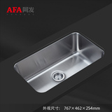 AFA SUS304不锈钢厨房台下盆水槽加厚大单槽洗碗池洗菜盆768×462
