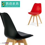欧美简约现代时尚彩色环保耐用伊姆斯塑料宜家休闲靠背舒适座椅