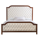 新款美式欧式乡村实木双人大床布艺软包双人婚床现代简约高档卧室