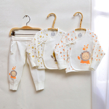 三木比迪专柜正品新生儿和尚服套装婴儿保暖内衣和服套冬装0-6月