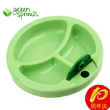 新品 美国代购Green Sprouts小绿芽保温婴儿训练吸盘碗 宝宝餐盘