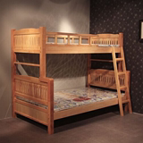成都1.2米儿童床橡胶木上下床1.5米现代简约实木子母床特价