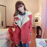 [转卖]包邮 拉拉布丽玛皮草衣韩版女装冬装外套 大衣 鹿皮绒 潮棉