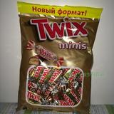 俄罗斯进口/TWIX Mini士力架夹心巧克力minis朱古力条威化双十一