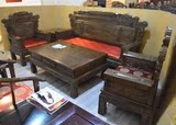 特价红木家具纯鸡翅木沙发兰亭序古典雕刻实木客厅组合家具