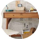 北欧式简约小户型纯实木电脑桌单人简易写字台书房卧室办公桌书桌