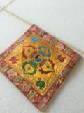 藏传佛教密宗用品藏式布料十字杵法器垫鼠标垫曼扎垫小桌布可批发