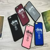 Stussy权志龙iphone6S磨砂全包手机外壳苹果6plus潮牌4.7情侣软壳