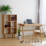 日式MUJI风格纯实木白橡木书桌北欧简约电脑桌办公桌写字台带抽屉