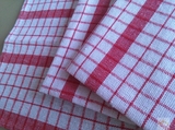 欧式西餐餐巾布纯棉红方格餐垫布抹布擦手巾厨房巾多用棉巾 茶巾