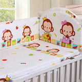定制纯棉婴儿床上用品套件十件套儿童床围 被子被套床单枕头褥垫