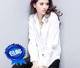 香港代购韩国SZ女装宽松打底衬衫2015新款白色衬衣长袖春装韩版