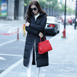 新款冬装韩版超长款棉衣女过膝加厚羽绒棉服大码棉袄修身显瘦外套