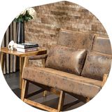 北欧复古实木休闲桌椅单人沙发椅子简约现代咖啡厅酒店会所洽谈椅