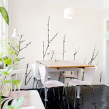 蕊西禅意中式墙纸 茶馆客厅背景墙壁纸壁画 简约手绘定做墙布壁布