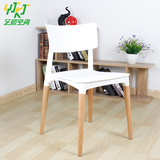 才子椅实木简约欧式餐椅酒店椅咖啡椅设计师椅子创意家具北欧风格