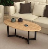 美式乡村铁艺实木休闲桌复古做旧茶几边桌创意简约方形实木桌子