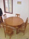 特价 餐桌 多功能超大餐桌 折叠圆桌 包含6把椅子 只卖南京